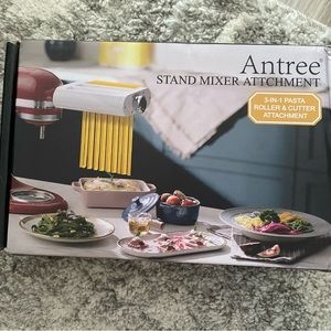 Antree Pasta Maker Attachment 3 in 1 Set for KitchenAid Stand Mixers New